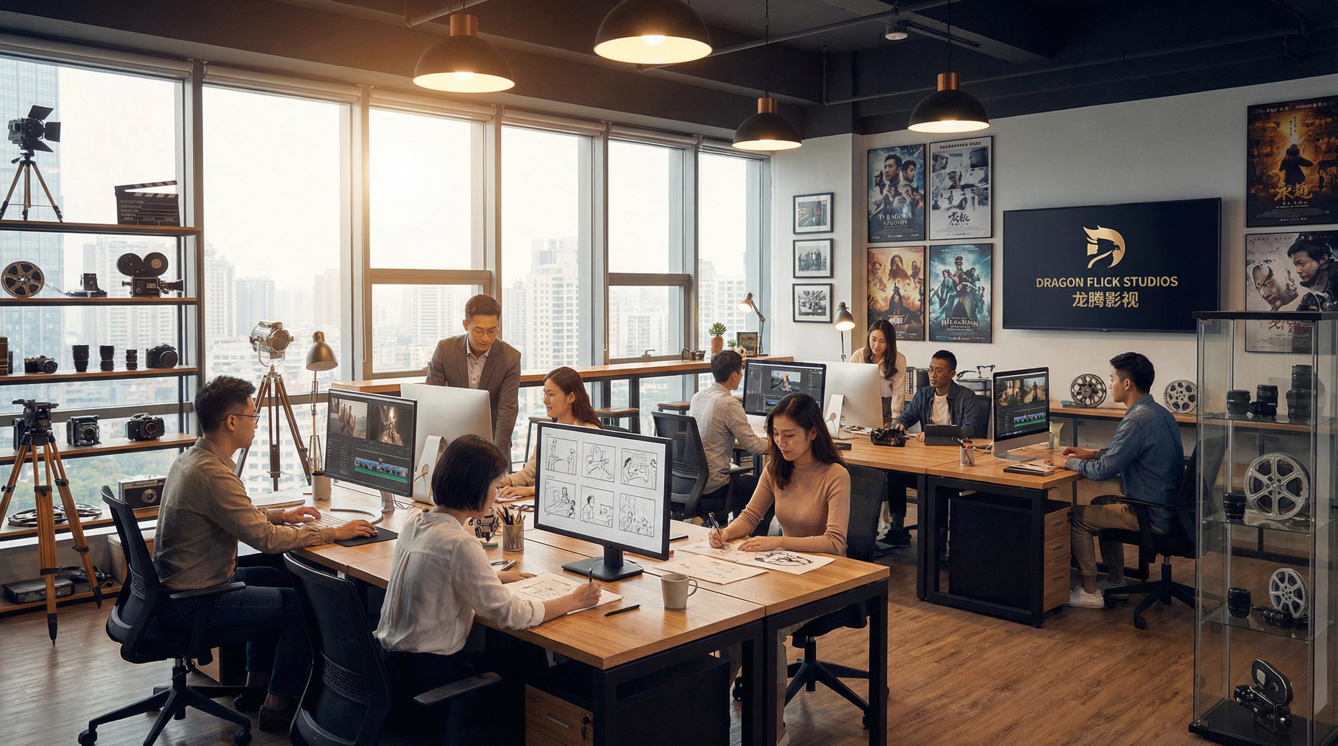 大师兄影视传媒公司办公室